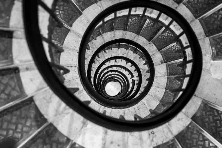 Scala a chiocciola a spirale