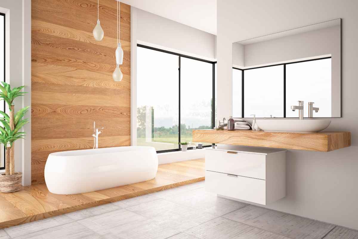 Esempio di come arredare il bagno in stile scandinavo