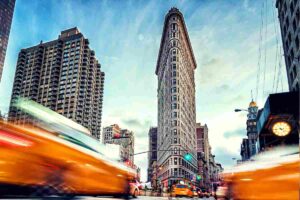 Una delle costruzioni più grandi del mondo Flatiron Building di New York