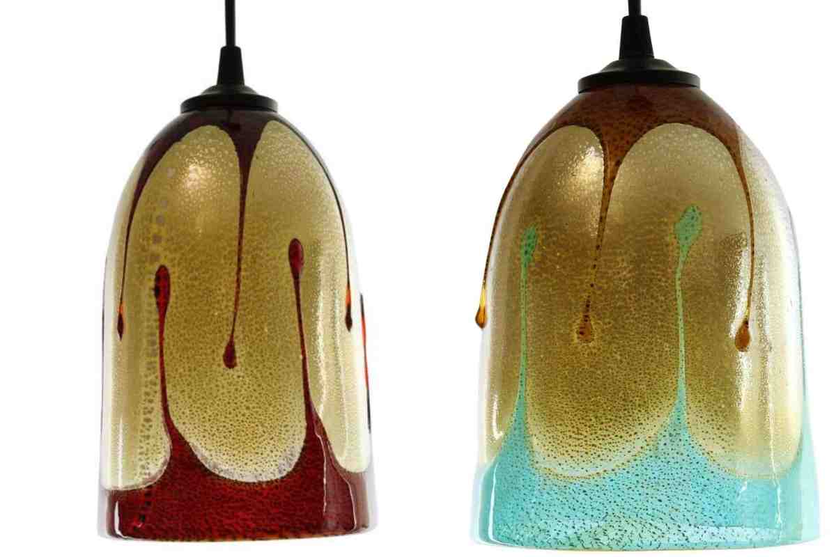 Lampade in foglia oro 24 carati Originale Vetro di Murano