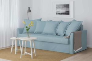 HOLMSUND con rivestimento azzurro è uno deidivani letto ikea