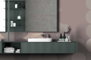 zona lavabo con accessori bagno di design