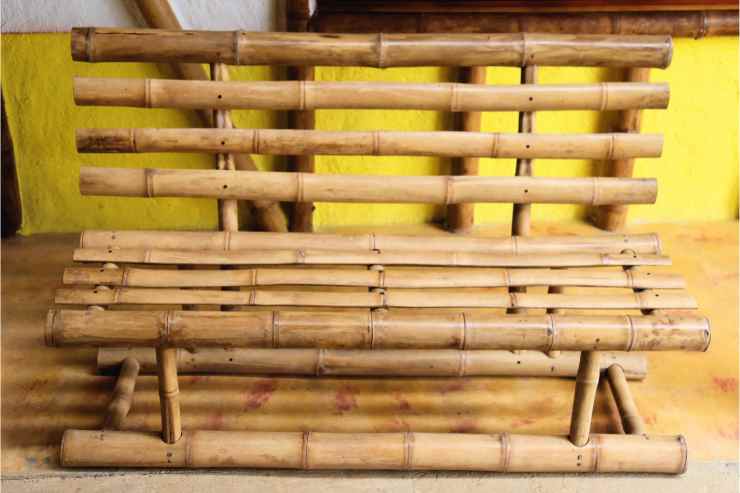 Panchina di bambù