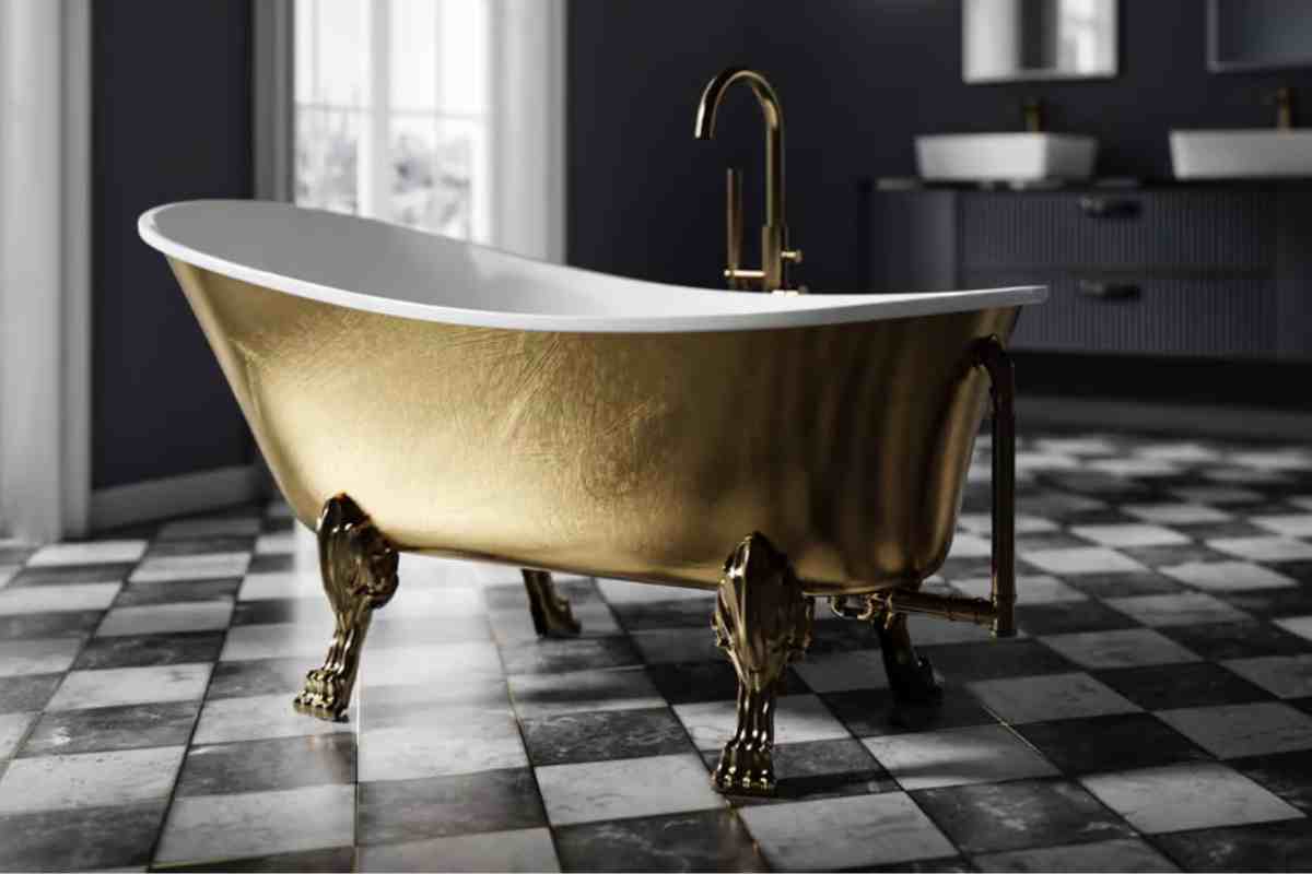 Vasca da bagno di design Paris Premium Oro Bernstein 