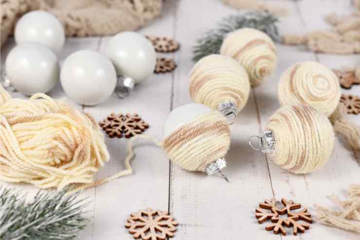 Addobbi per Albero di Natale shabby chic 