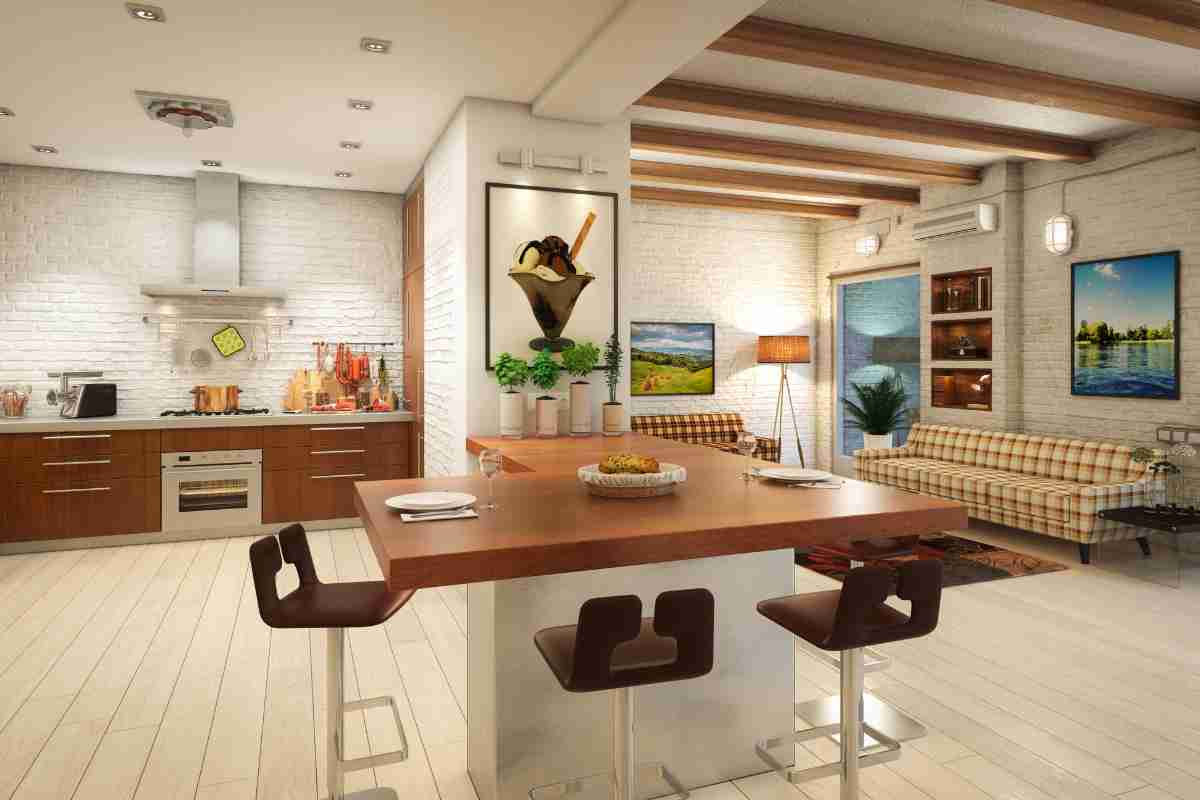 Come dividere gli ambienti in cucina e soggiorno open space - designmag.it