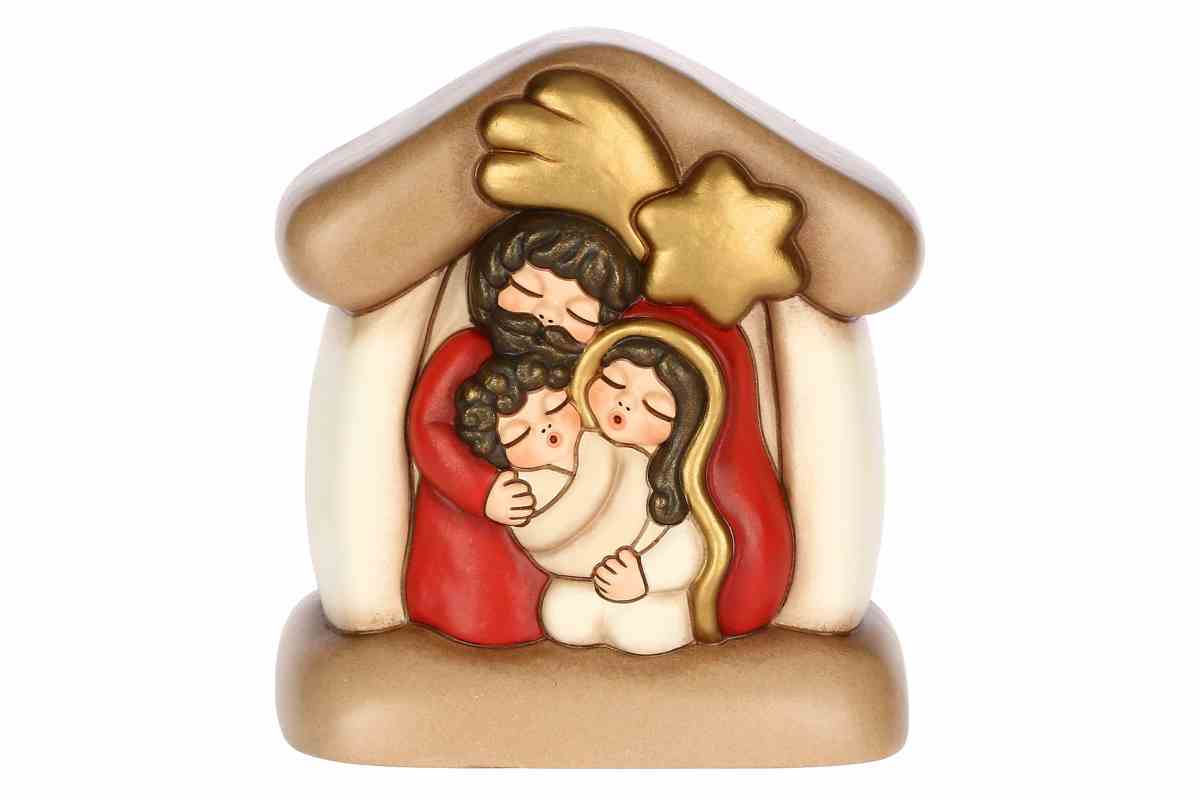 Formella presepe in ceramica Thun 