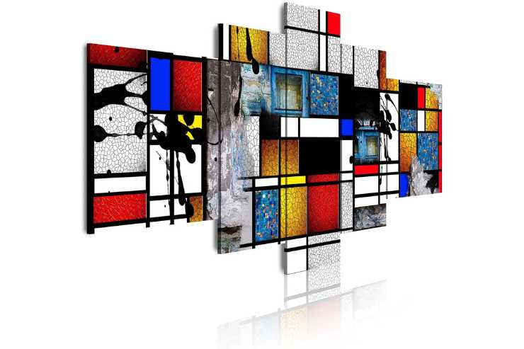 Quadro stile Mondrian 