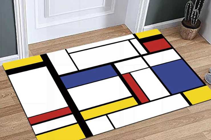 Tappeto stile Mondrian