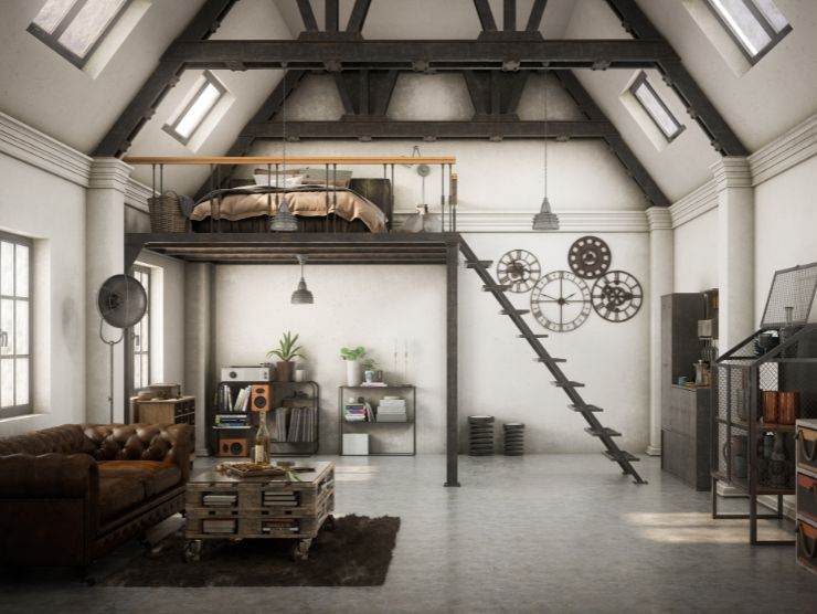 loft stile industriale