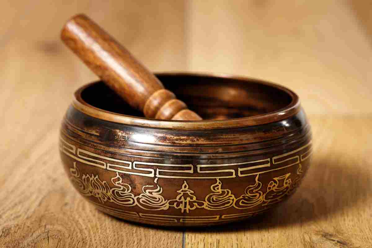 Campana tibetana in legno