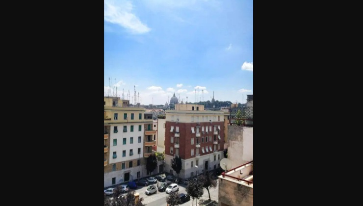 la vista della casa di Stefania Orlando 