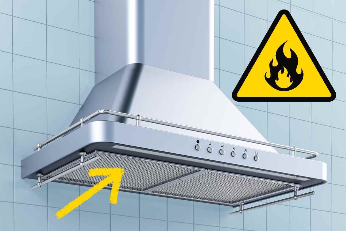rischio incendio filtri cappa cucina