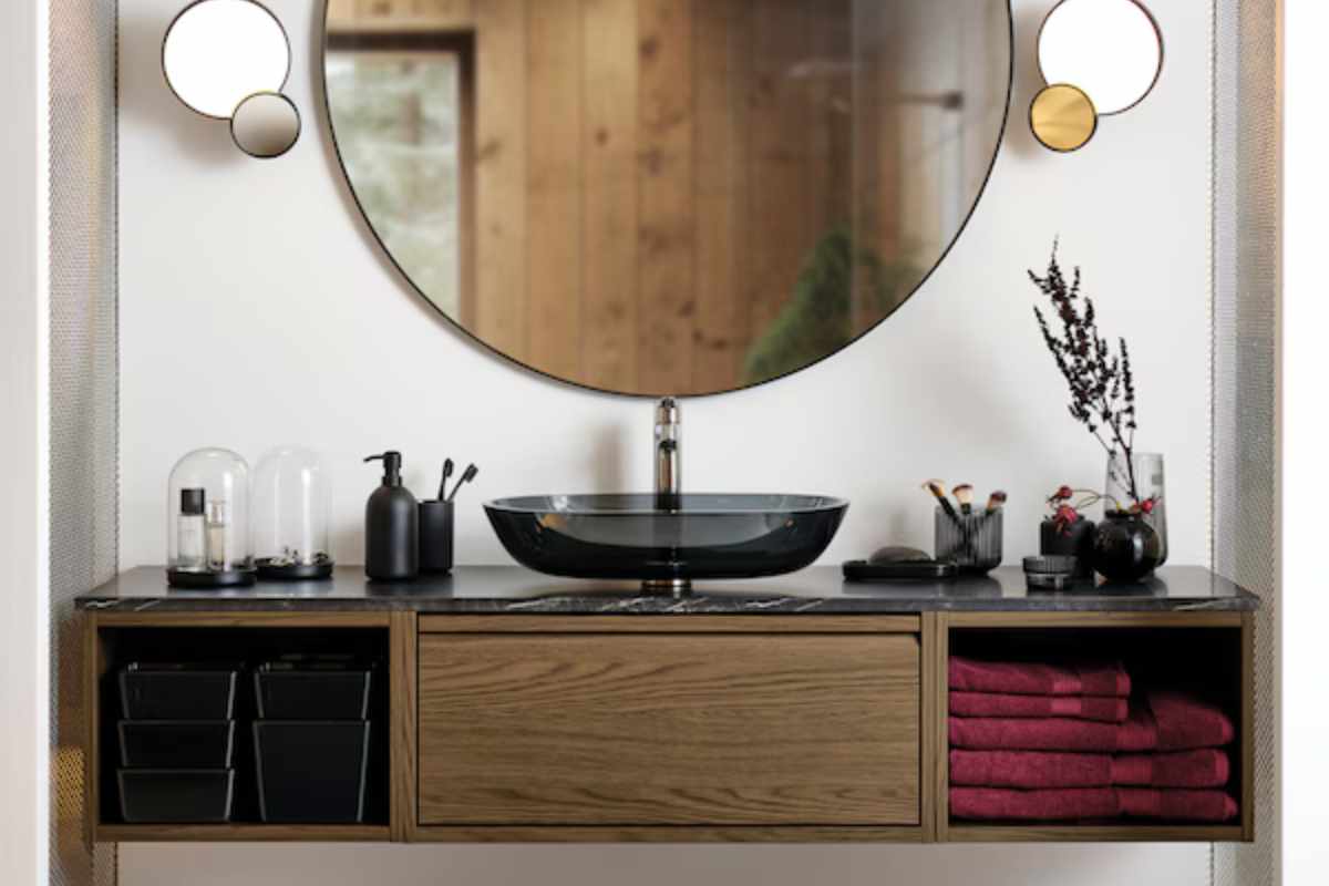 bagno con accessori Ikea