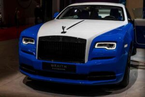 Rolls Royce in garage