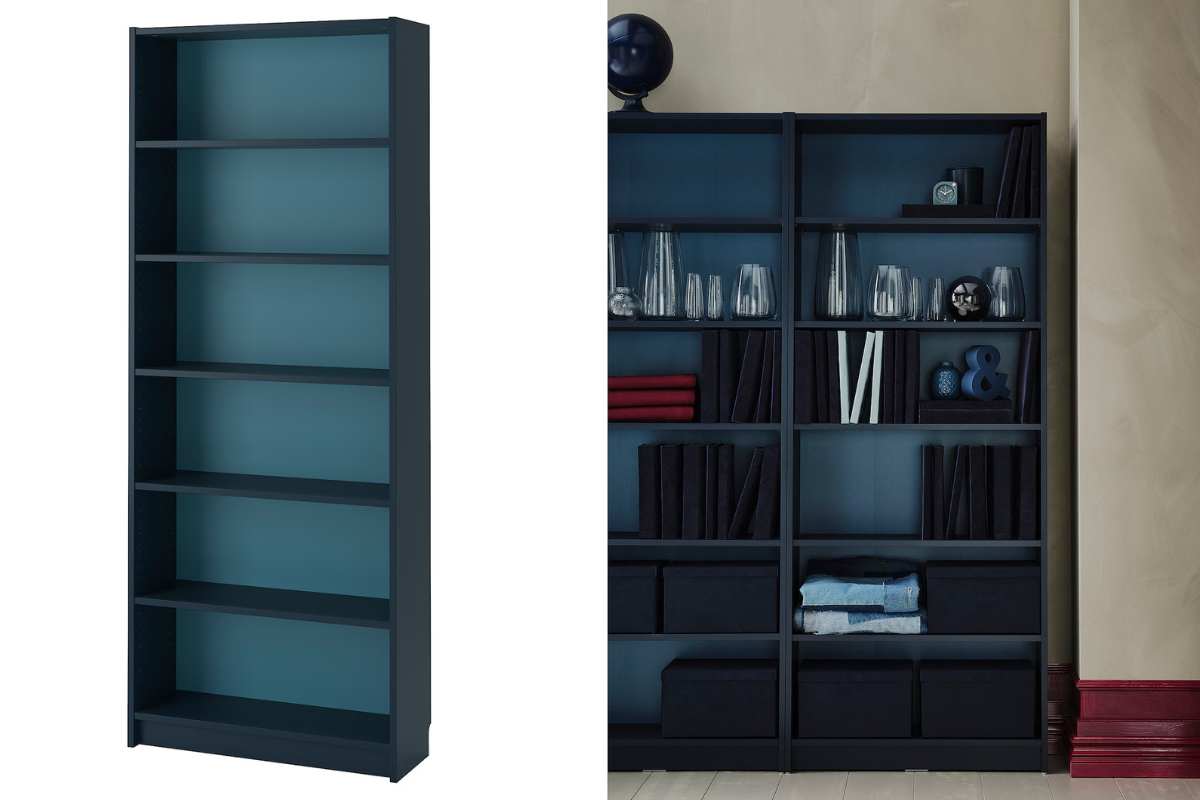 Nuova libreria Billy Ikea blu 