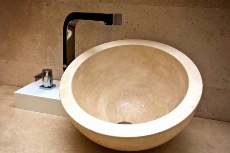 Lavabo in resina rotondo