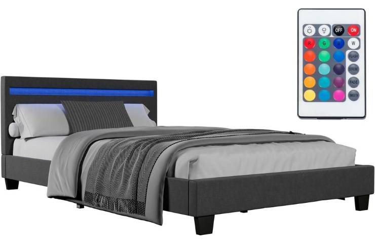 Letto con led Verona Juskys