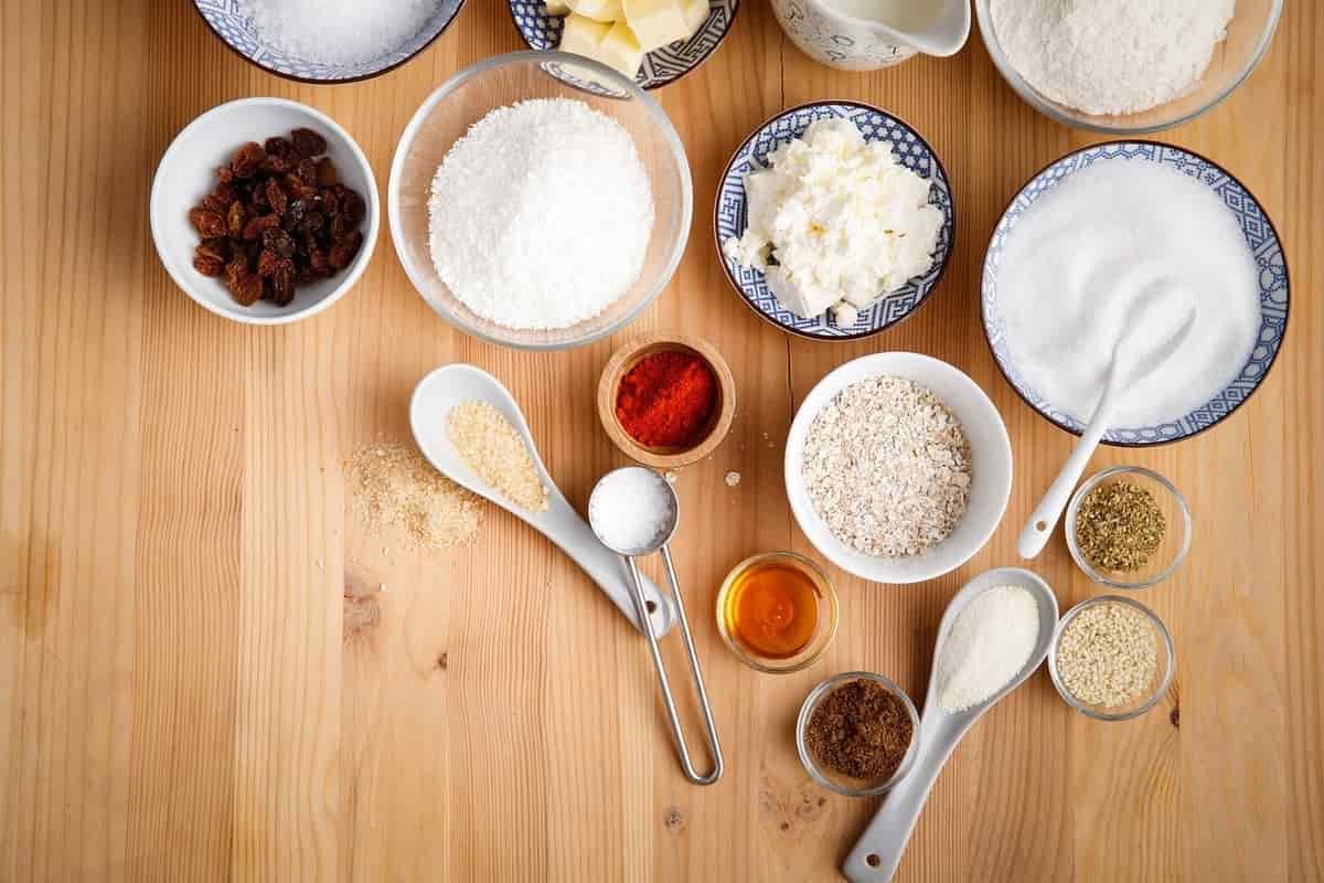 ingredienti in cucina