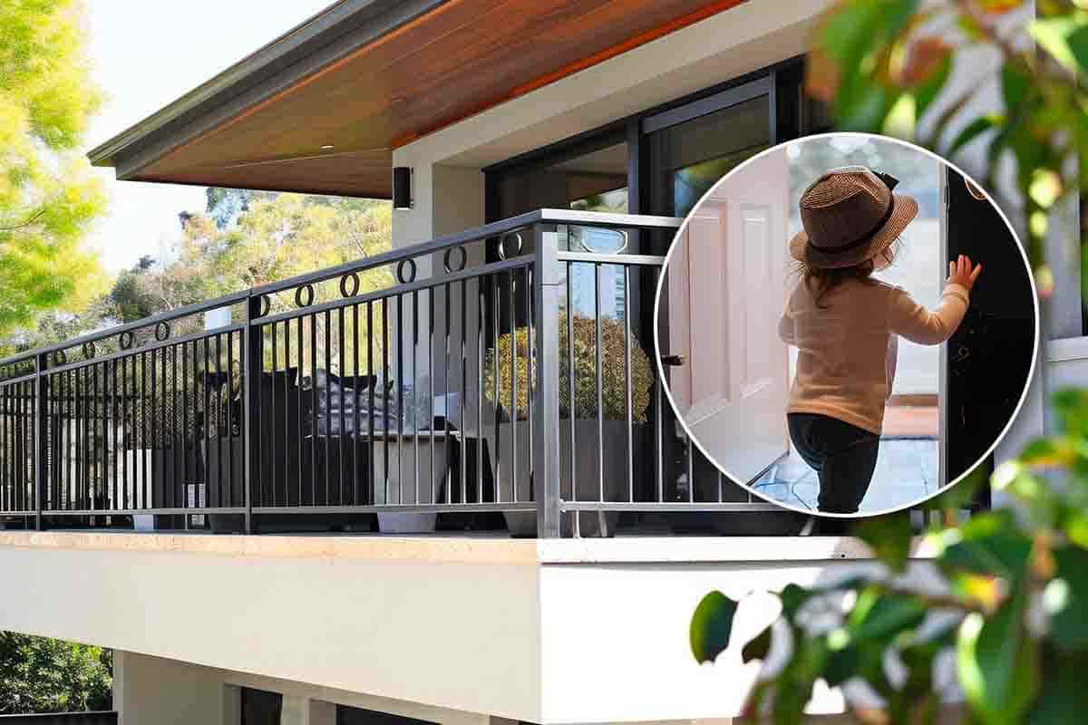 un balcone sicuro per i bambini