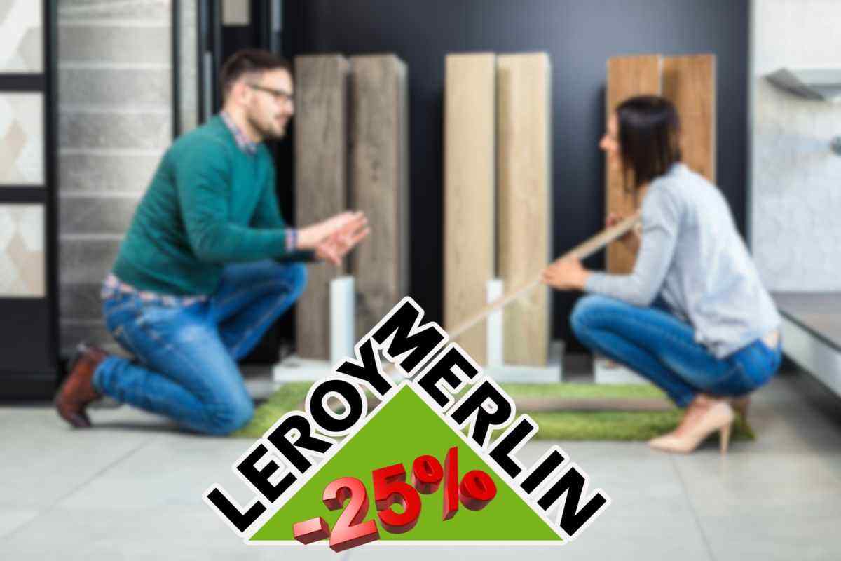 Sconti del 25% sui pavimenti di Leroy Merlin