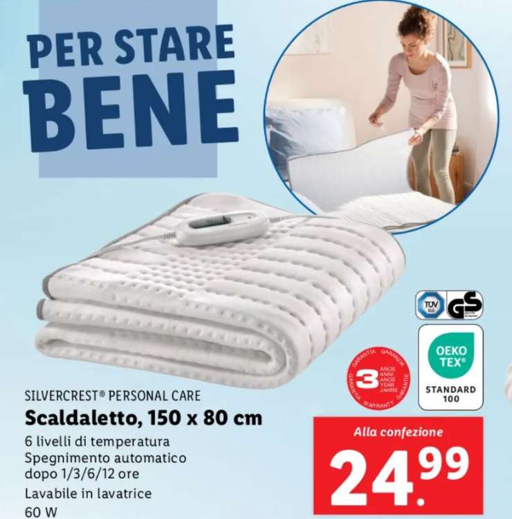 Lidle offerta scaldeletto