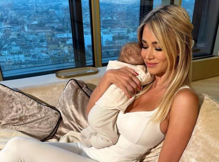 diletta leotta con la figlia