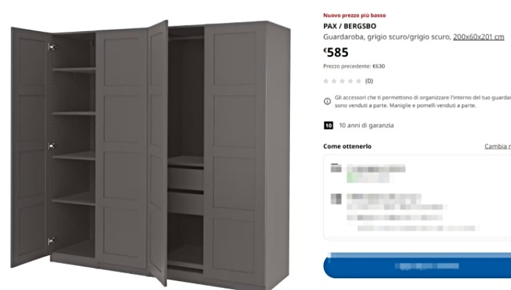 Ikea, perché acquistare il guardaroba Pax