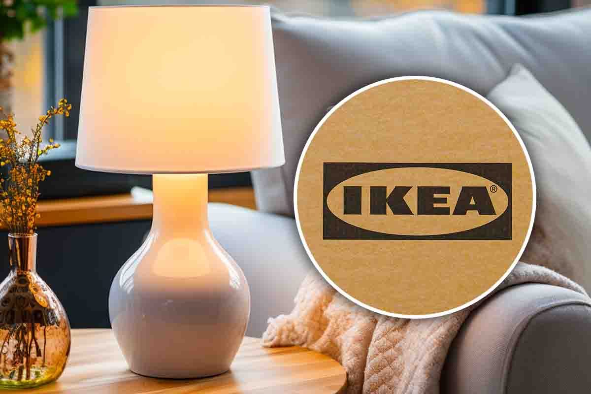 lampada e logo ikea