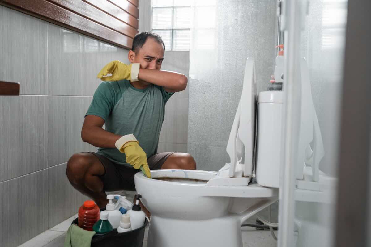 come liberarsi della puzza di fogna dal bagno