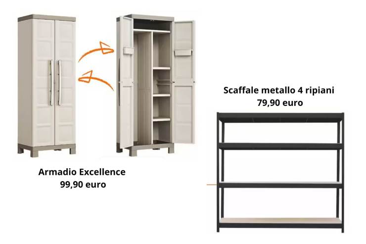 scaffale e armadio Obi