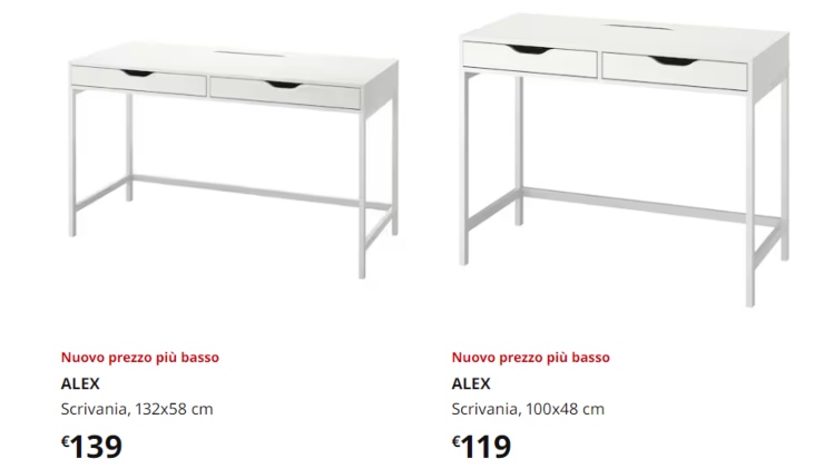 Ikea, tutti pazzi per la scrivania Alex