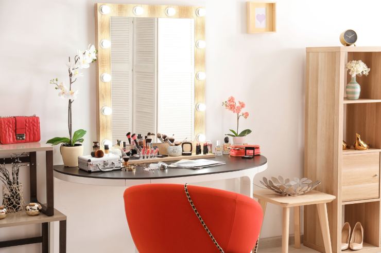 zona trucco casa come arredare tavolo vanity