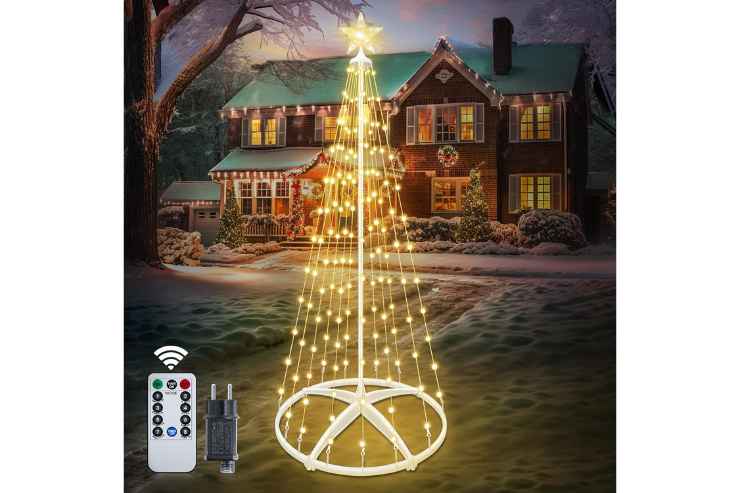 Albero di Natale a forma di cono con led Forlivese 