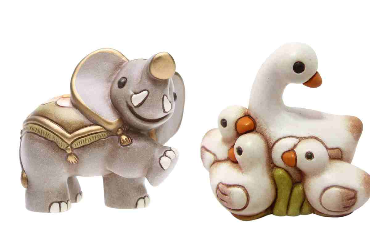 Elefante e oca del Presepe Thun 