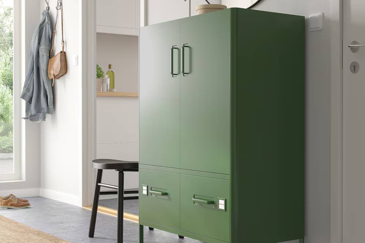 Armadio ferro IDASE IKEA verde scuro