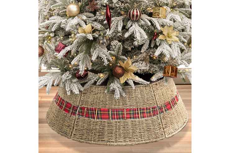 Copribase Albero di Natale Rattan 