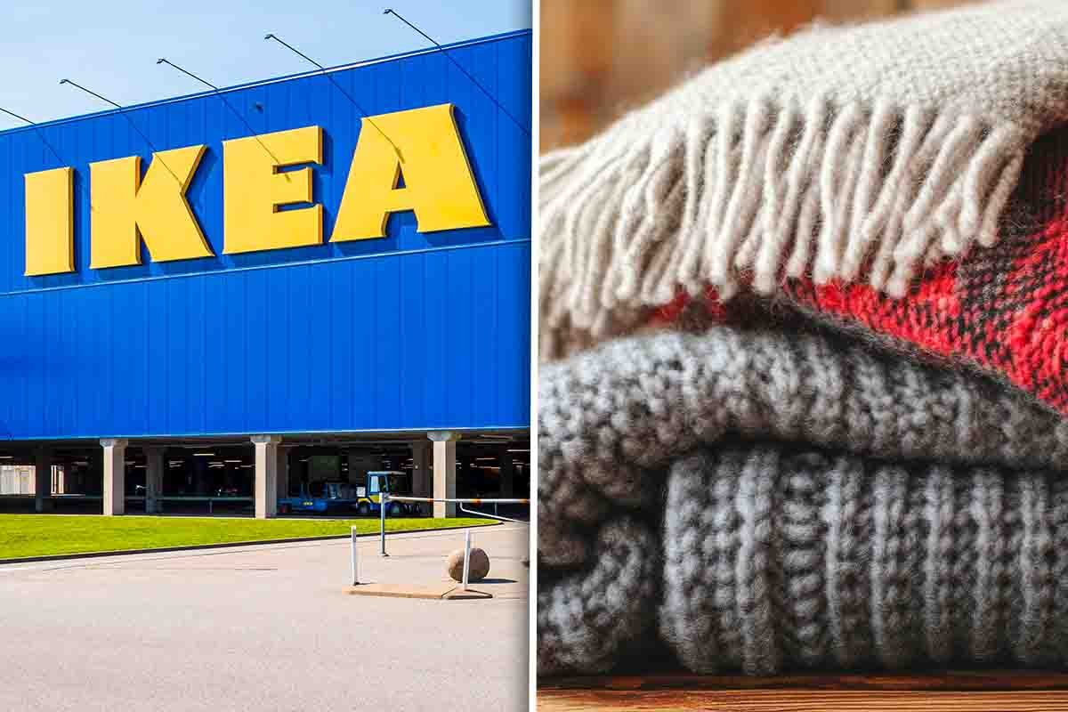 Negozio Ikea, coperte