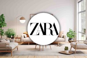 Soggiorno e logo di Zara