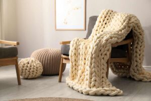 arredo invernale coperte sedia