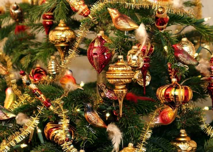 palline e decorazioni di Natale