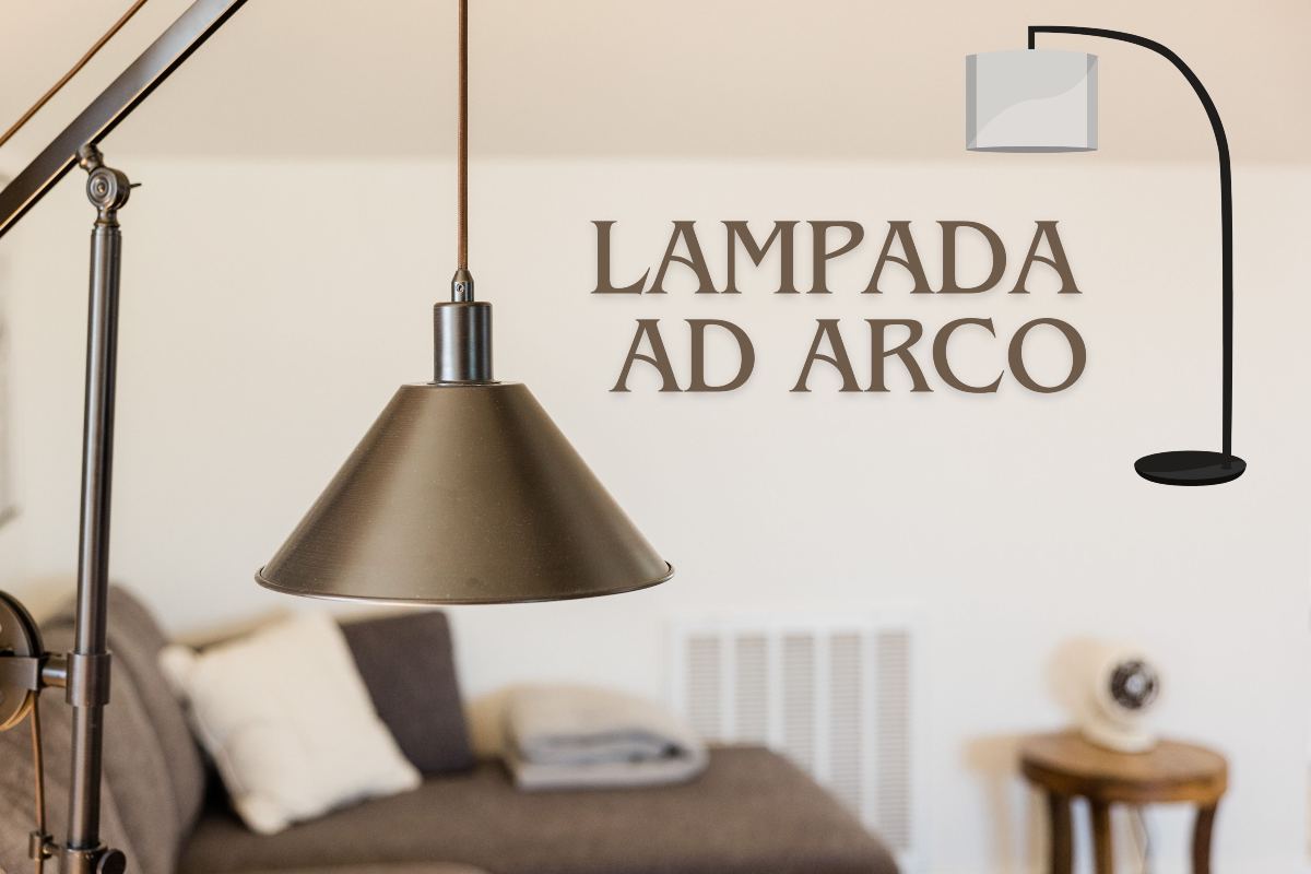 Arredamento interno con lampada ad arco