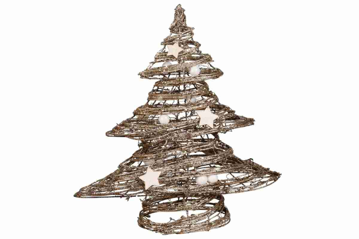 Albero di Natale da tavolo in rattan Maisons du Monde 