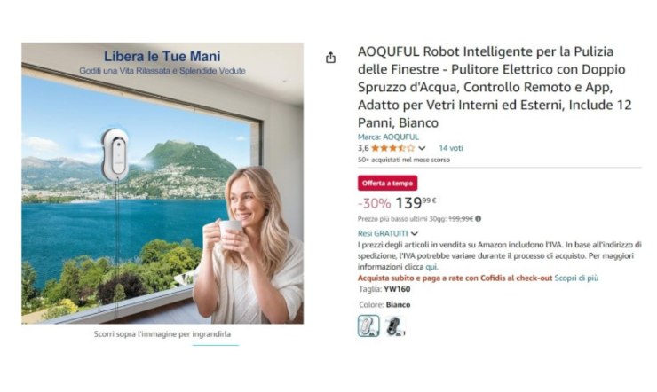 Aoquoful, il robot Intelligente per la pulizia dei vetri