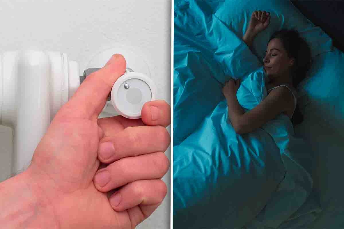 Termosifone, donna a letto