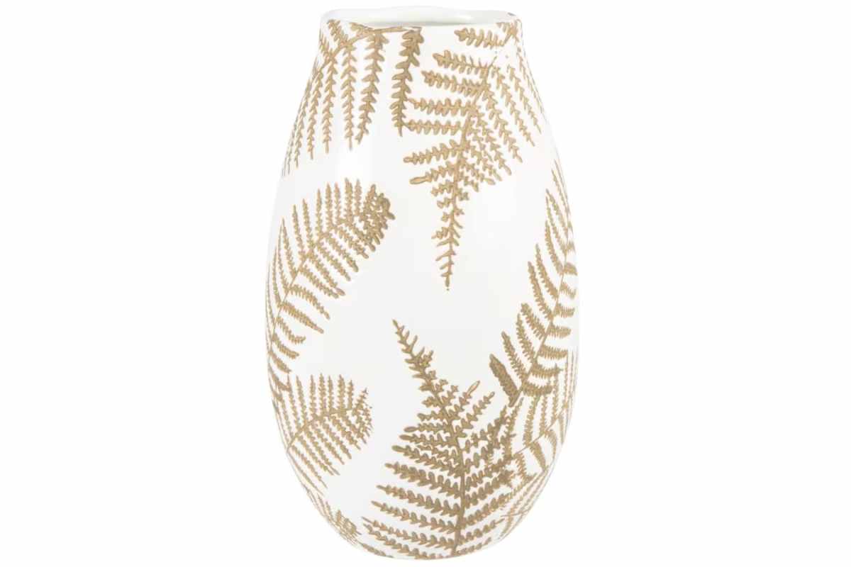 Vaso con foglie oro Maisons du Monde 