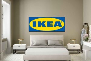 Ikea logo camera da letto