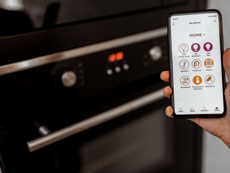 Forno e smartphone