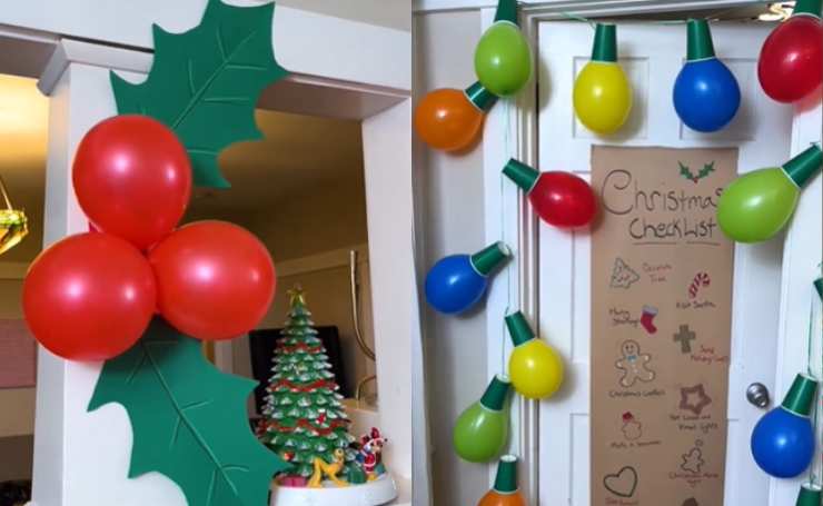 palloncini decorazioni natale