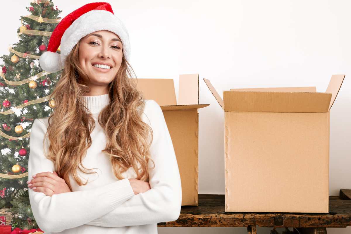 scatole decluttering natale ragazza